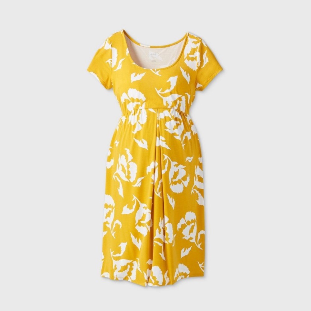 🎉 Host Pick! 🎉 Yellow A-Line Maternity Dress